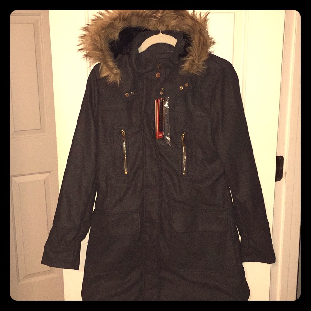 Brand new dark gray winter jacket